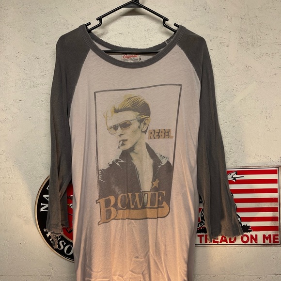 Cookies Originals. David Bowie baseball tee. (Used) - Picture 1 of 3
